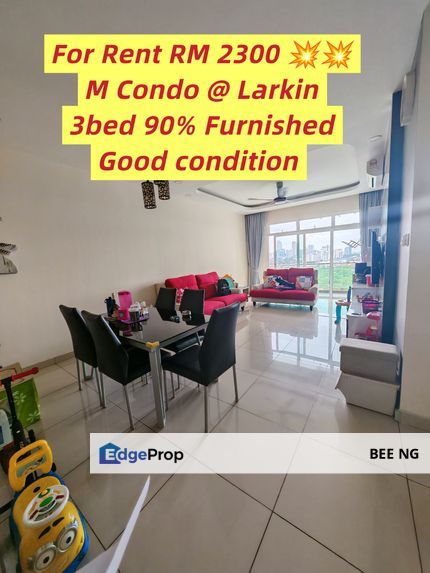 M Condo @ Larkin CIQ 3bed fully furnished Super Value , Johor, Johor Bahru