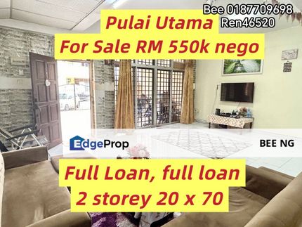 Pulai Utama Skudai full loan 2 storey terrace 20x70 , Johor, Skudai