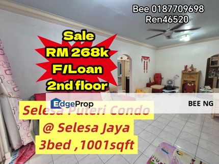 Selesa Puteri Condo Selesa Jaya 2nd Floor Renovate 3bed for sale , Johor, Skudai