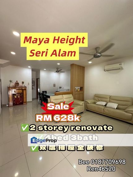 Maya Height Bandar Seri Alam 2 storey terrace Fully Renovate for sale, Johor, Masai