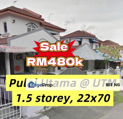 Taman Pulai Utama 1.5 storey terrace full loan , Johor, Skudai