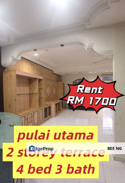 Taman Pulai Utama 2 storey terrace 22x80 for rent , Johor, Skudai