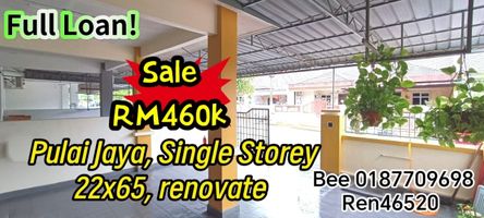 Pulai Jaya Single Storey Terrace 22x65 Renovate Full Loan for sale for ...