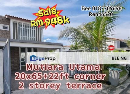 Taman Mutiara Utama / Rini Home big corner 2 storey terrace for sale, Johor, Skudai