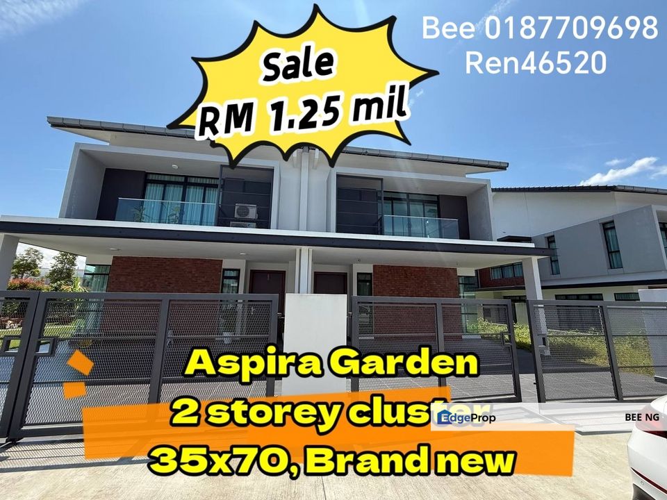 Aspira Garden Gerbang Nusajaya 2 storey cluster Brand new for sale, Johor, Gelang Patah
