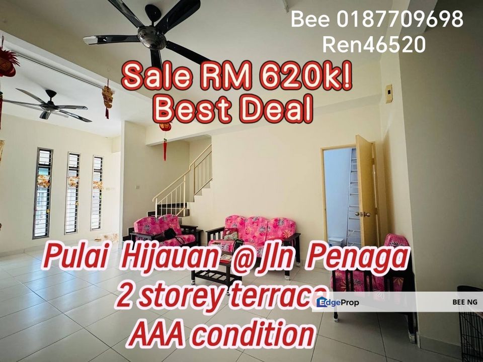 Pulai Hijauan @ Jln Penaga 2 storey terrace good condition for sale , Johor, Kangkar Pulai