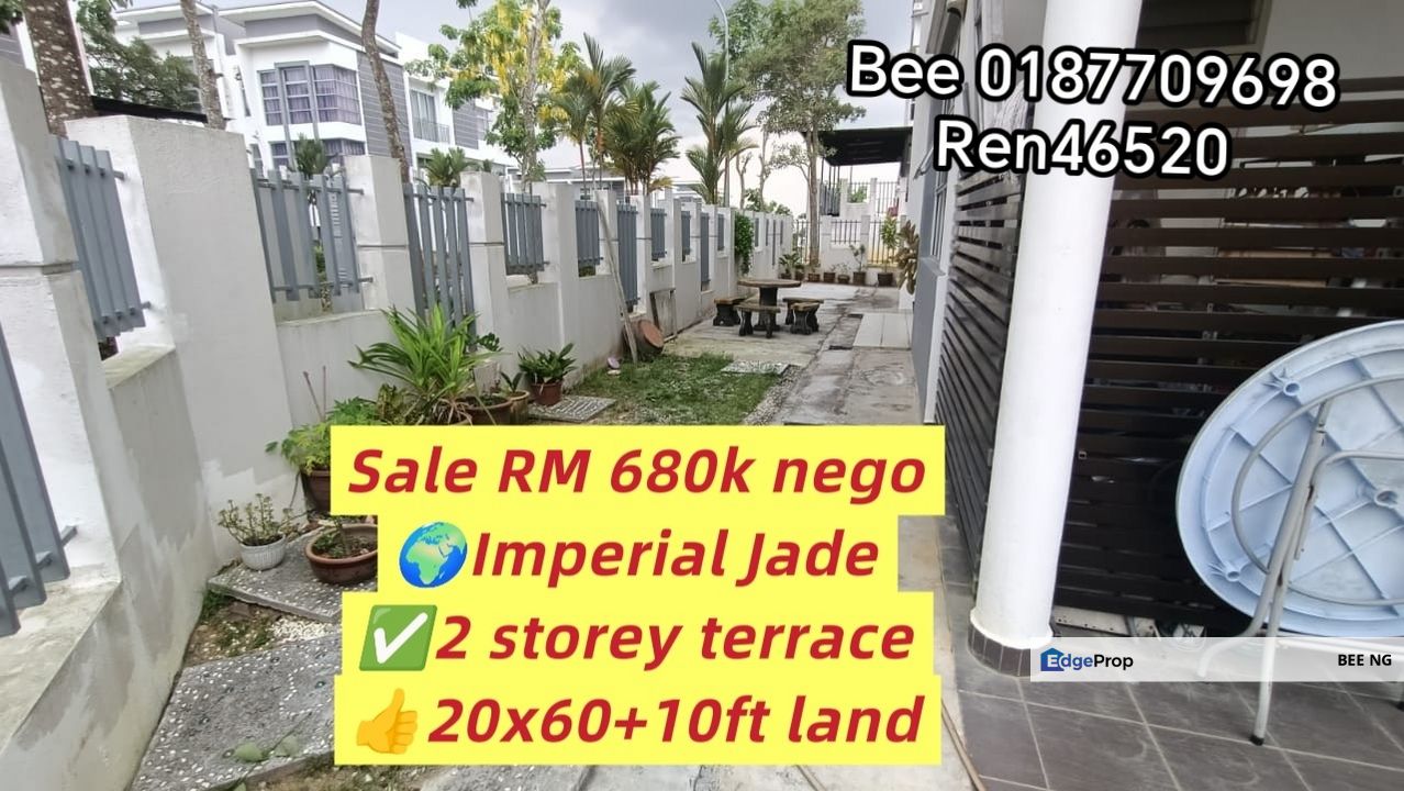 Imperial Jade Residenz @ Seri Alam 2 storey terrace end lot 10ft Land , Johor, Masai