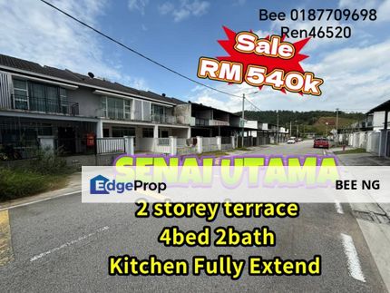 Senai @ Senai Utama 2 Storey Terrace Renovate Low Downpayment - for sale , Johor, Senai