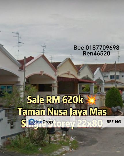 Taman Nusa Jaya Mas / Selesa Jaya 22x80 Single Storey for sale , Johor, Skudai