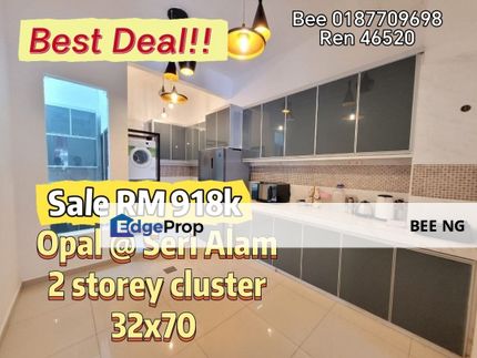 Opal Residenz Bandar Seri Alam 2 storey cluster best deal , Johor, Masai