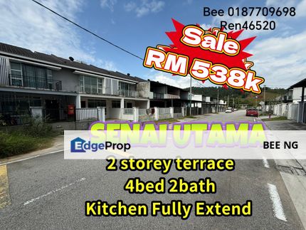 Senai @ Senai Utama 2 Storey Terrace Renovate Low Downpayment - for sale , Johor, Senai