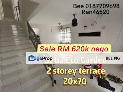 Setia Eco Garden 2 storey terrace 20x70 for sale , Johor, Gelang Patah