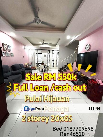 Pulai Hijauan Kangkar Pulai 2 storey terrace 20x65 full loan cash back Cheapest , Johor, Kangkar Pulai