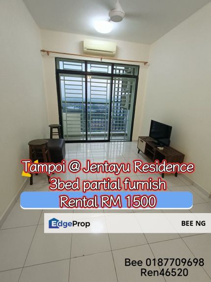Jentayu Residency @ Tampoi 3bed fully furnished for rent , Johor, Tampoi