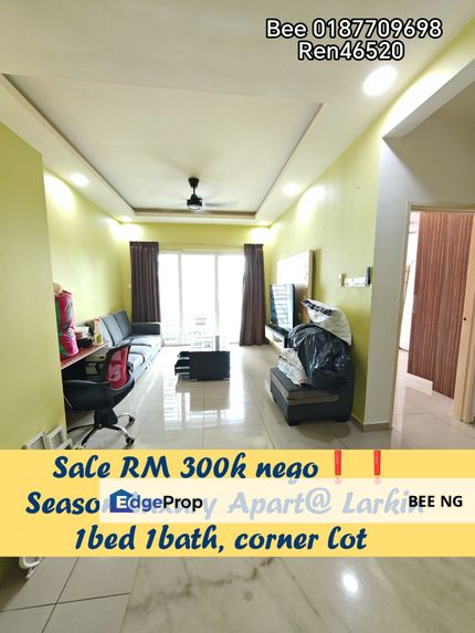 Season Luxury Apartment @ Larkin corner lot1bed 1bath Fully Furnish for Sale , Johor, Johor Bahru
