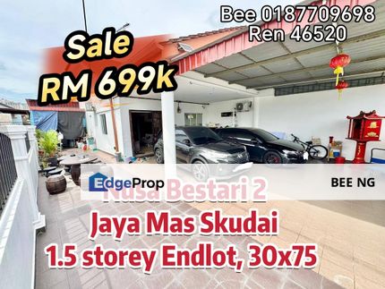 Nusa Bestari 2 @ Jaya Mas 1.5 storey terrace End Lot 30x75 , Johor, Skudai