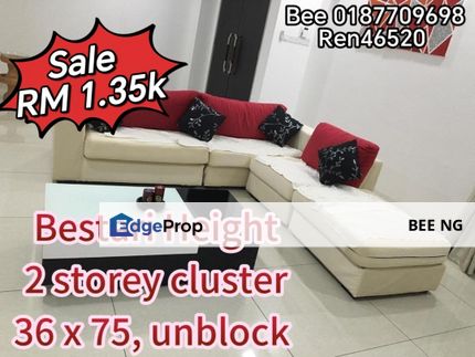 Bestari Height 2 storey cluster 36x75 unblock good condition , Johor, Johor Bahru