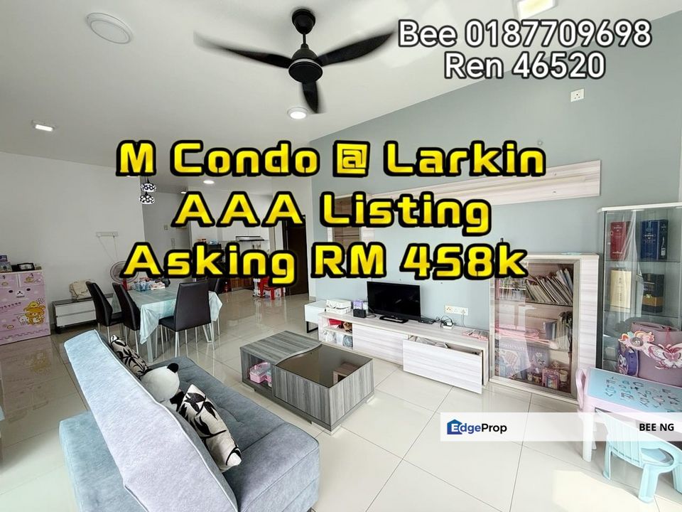 M Condo @ Larkin Tiptop condition renovate below market price, Johor, Johor Bahru
