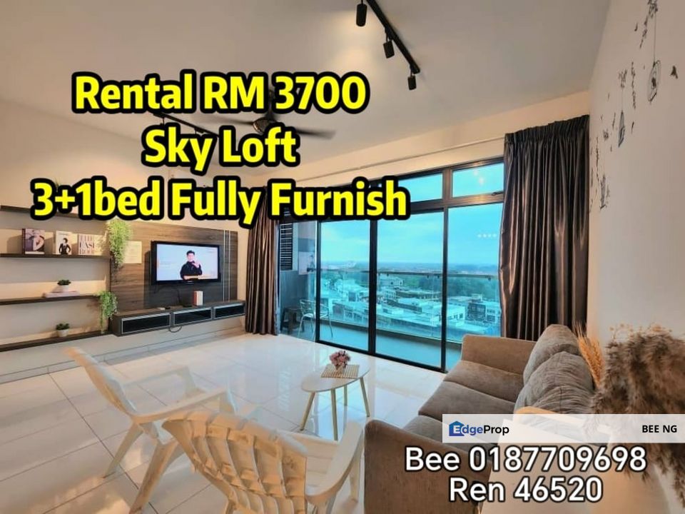 Sky Loft @ Bukit Indah 3+1bedroom Fully Furnished 2 carpark for rent  , Johor, Johor Bahru