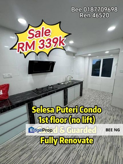 Selesa Puteri Condo @ Selesa Jaya 1st floor 3bedroom for sale , Johor, Skudai