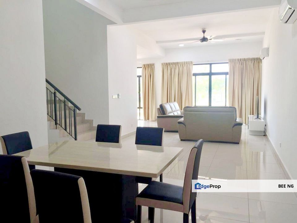 The Canal Garden North Horizon Hills double storey superlink fully furnished for rent , Johor, 