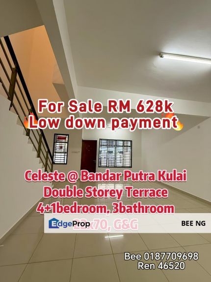 Celeste @ Bandar Putra Kulai 2 storey terrace drand new below market price , Johor, Kulai