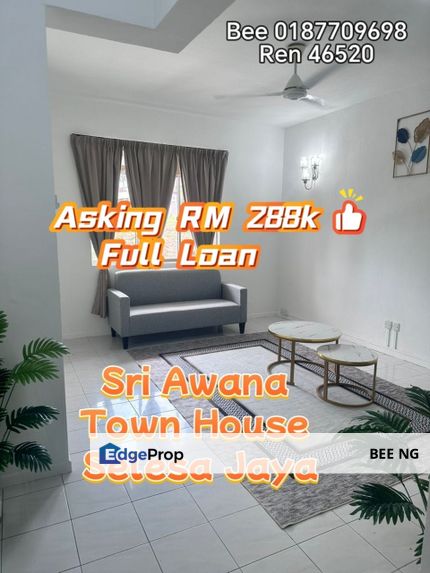 Sri Awana Townhouse Full Loan Market Cheapest Unit , Johor, Skudai