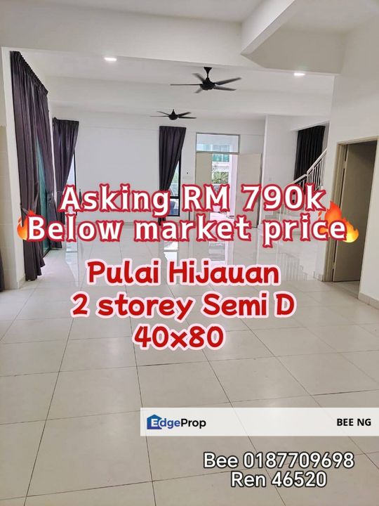 Pulai Hijauan Kangkar Pulai Double Storey Semi D full loan , Johor, Kangkar Pulai