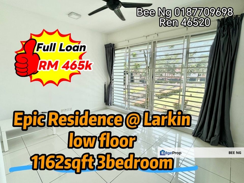 Epic Residence @ Larkin Full Loan Below Market Price , Johor, Johor Bahru