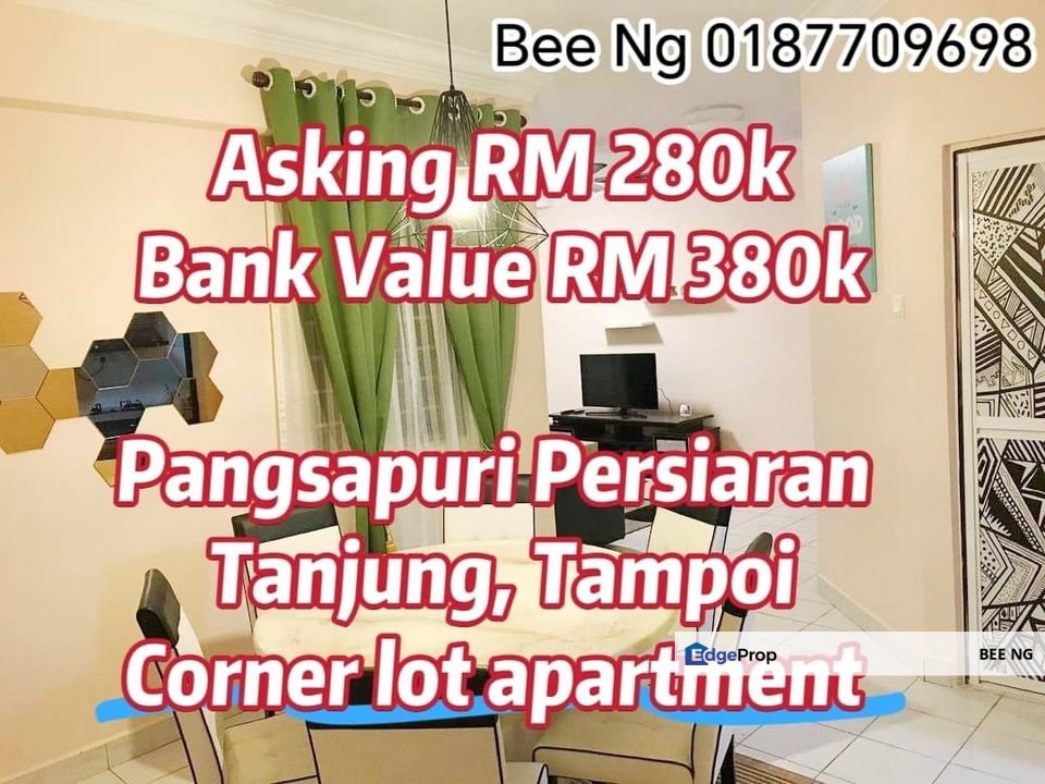 Pangsapuri Persiaran Tanjung @ Tampoi / market cheapest / Corner Lot / full loan / cash back, Johor, Johor Bahru