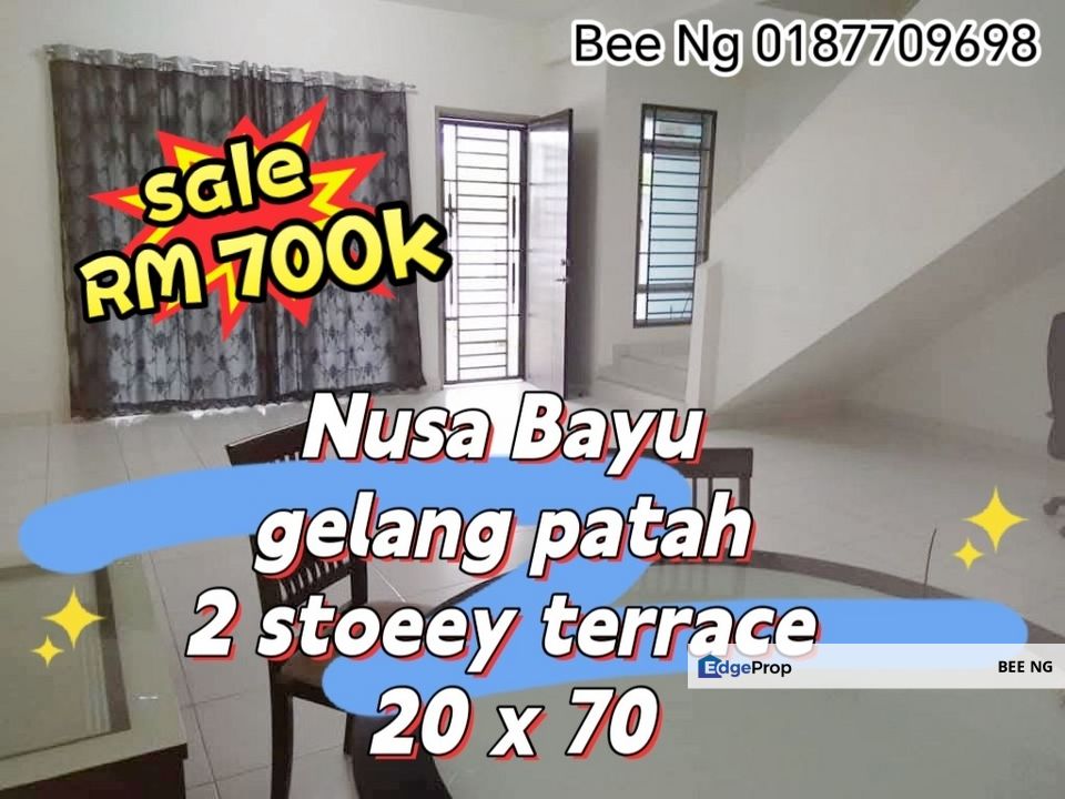 Nusa Bayu @ Gelang Patah 2 storey terrace 20x70 , Johor, 