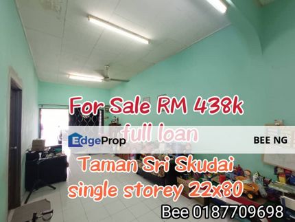 Taman Sri Skudai @ Jalan Tembaga Merah Single Storey 22x80 Full Loan , Johor, Skudai