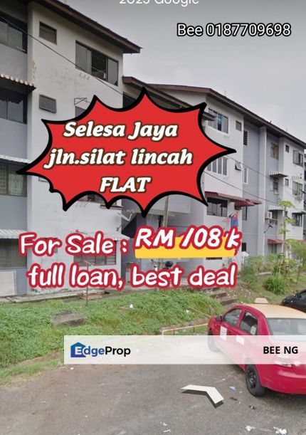 Bandar Selesa Jaya Jalan Silat Lincah Flat Medium Floor Full Loan Super Value , Johor, Skudai