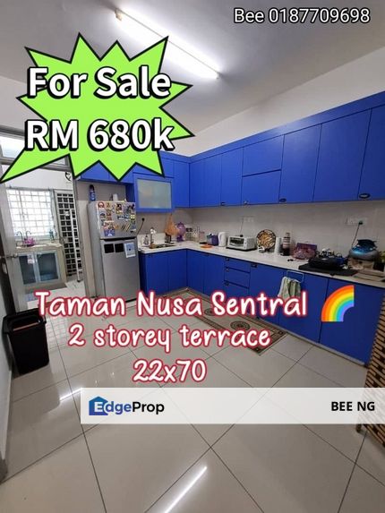 Taman Nusa Sentral 2 Storey Terrace 22x70 Renovate , Johor, Nusajaya