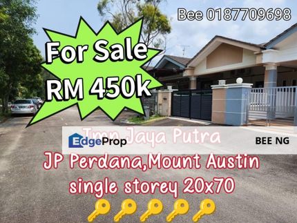 JP Perdana Mount Austin Single Storey 20x70 Full Loan Best Deal, Johor, Johor Bahru