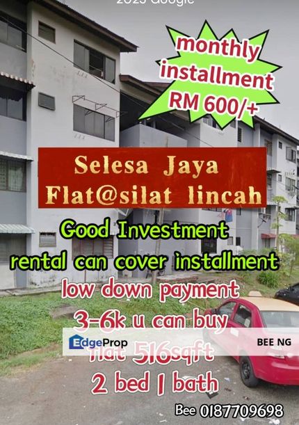 Selesa Jaya Jalan Silat Lincah Flat Medium Floor Full Loan Super Value Good Investment, Johor, Skudai