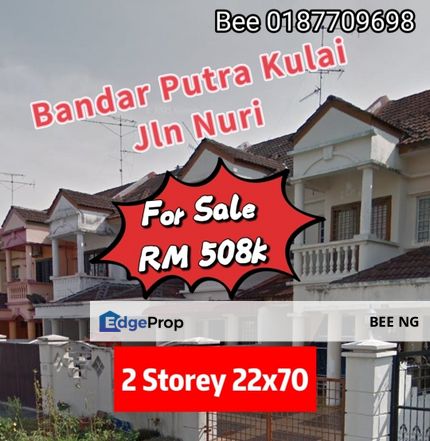 Bandar Putra Kulai Jalan Nuri 2 Storey 22x70 Good Condition , Johor, Kulai