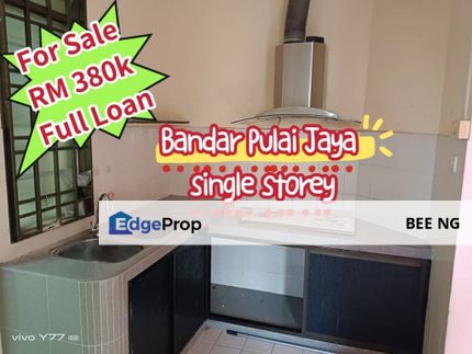 Pulai Jaya Kangkar Pulai Single Storey 20x65 Good Condition Full Loan, Johor, Kangkar Pulai