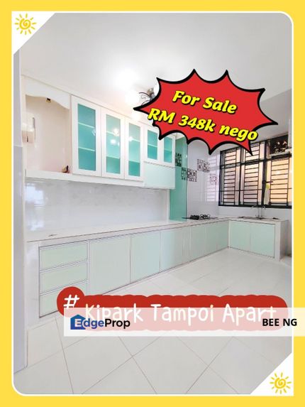 Kipark Apartment @ Tampoi 3bed good condition Full Loan , Johor, Tampoi