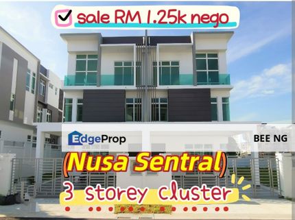 Taman Nusa Sentral Iskandar Puteri 3 Storey Cluster Renovated SUPER VALUE, Johor, Nusajaya