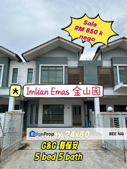 Taman Impian Emas Skudai G&G 2 torey terrace 24x80 5bed 5bath , Johor, Skudai