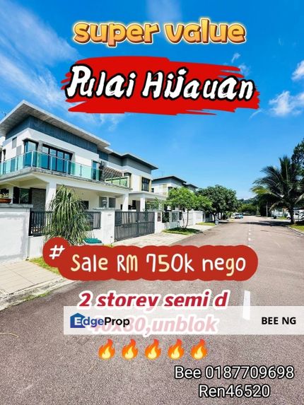 Pulai Hijauan Kangkar Pulai 2 Storey Semi D Super Value , Johor, Kangkar Pulai