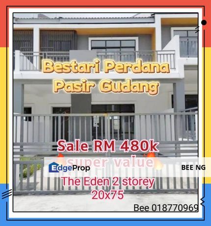 Bestari Perdana Pasir Gudang Full Loan 2 Storey Terrace 20x75 Sale At Loss , Johor, Pasir Gudang