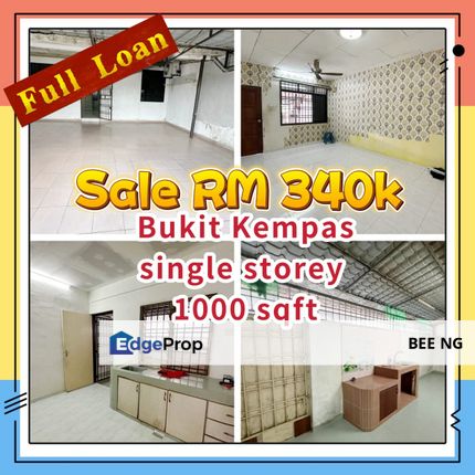 Bukit Kempas Single Storey Low Cost Super Value Full Loan , Johor, Johor Bahru