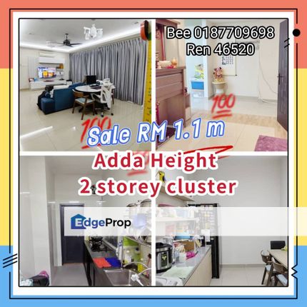 Adda Height Maple Red 2 Storey Cluster Best Deal , Johor, Johor Bahru