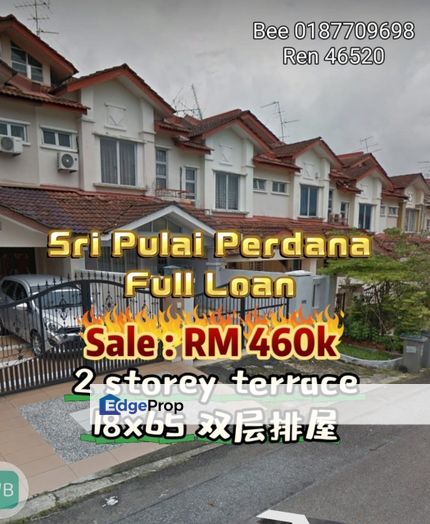 Sri Pulai Perdana Full Loan 2 Storey Terrace 18x65  , Johor, Skudai