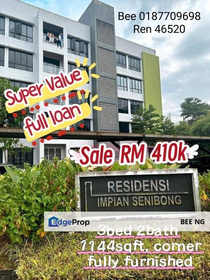 Residence Impian Senibong Permas Jaya Full Loan Fully Furnished Super Value, Johor, Permas Jaya/Senibong