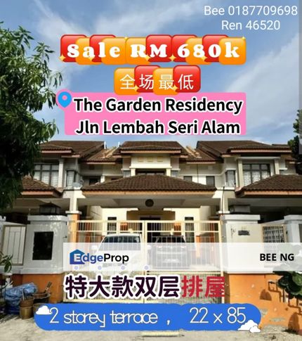 The Garden Residency @ Bandar Seri Alam 2 Storey 22 x 85 , Johor, Johor Bahru