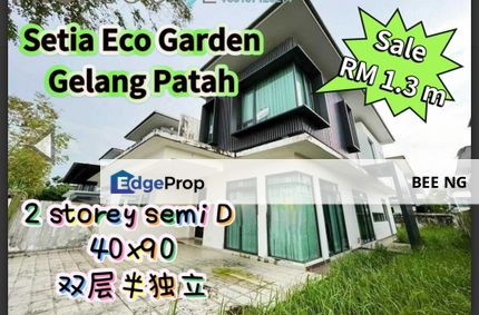 Setia Eco Garden Gelang Patah 2 Storey Semi D 40x90 , Johor, Gelang Patah