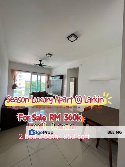 Season Luxury Apartment @ Amara Larkin Full Loan 2 bedroom - Apartment For Sale, Johor, Johor Bahru